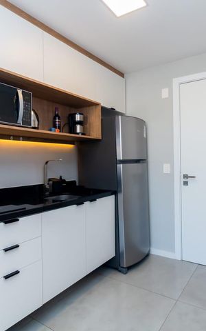 Studio para alugar com 29m², 1 quarto e sem vaga Studio para alugar com 29m², 1 quarto e sem vagaCozinha