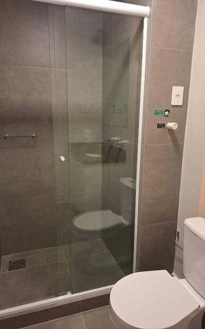 Studio para alugar com 29m², 1 quarto e sem vaga Studio para alugar com 29m², 1 quarto e sem vagaBanheiro