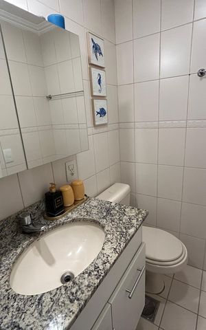 Apartamento à venda com 61m², 2 quartos e 1 vagaBanheiro Social
