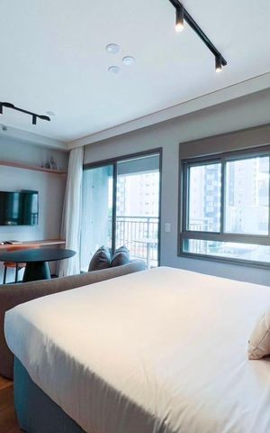 Studio para alugar com 31m², 1 quarto e sem vagaSala/Quarto