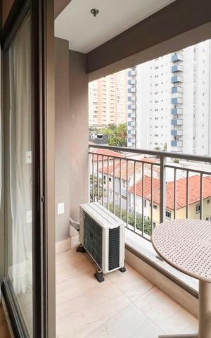 Studio para alugar com 31m², 1 quarto e sem vagaVaranda