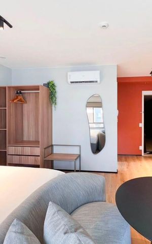 Studio para alugar com 31m², 1 quarto e sem vagaSala/Quarto