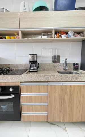 Apartamento para alugar com 31m², 1 quarto e sem vaga Apartamento para alugar com 31m², 1 quarto e sem vagaCozinha e Área de Serviço