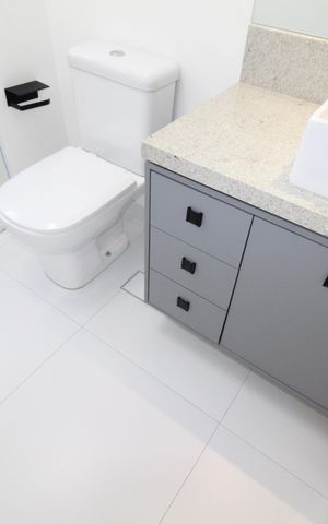 Apartamento para alugar com 120m², 3 quartos e 2 vagasBanheiro da Suíte 1
