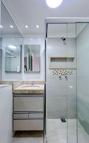 Apartamento para alugar com 60m², 2 quartos e sem vagaBanheiro da Suíte
