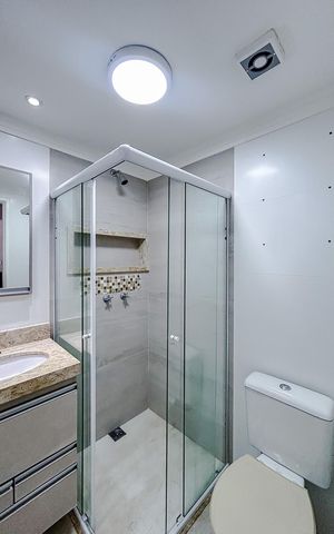 Apartamento para alugar com 60m², 2 quartos e sem vagaBanheiro da Suíte