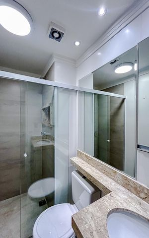 Apartamento para alugar com 60m², 2 quartos e sem vagaBanheiro