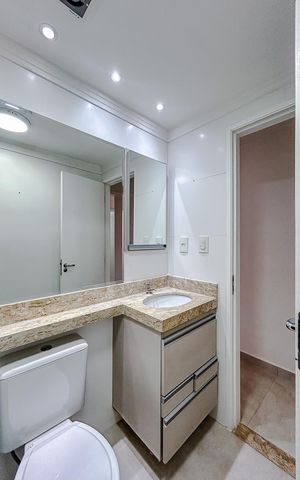 Apartamento para alugar com 60m², 2 quartos e sem vagaBanheiro