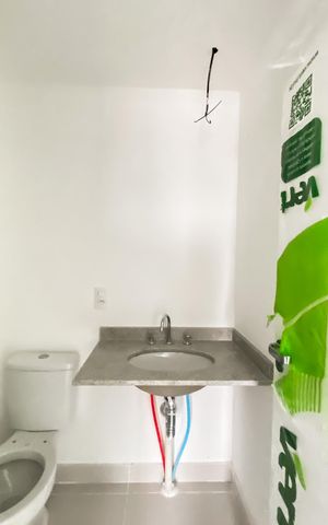 Apartamento para alugar com 34m², 1 quarto e sem vaga Apartamento para alugar com 34m², 1 quarto e sem vagaBanheiro da Suíte