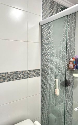 Apartamento à venda com 64m², 2 quartos e 1 vaga Apartamento à venda com 64m², 2 quartos e 1 vagaBanheiro 1