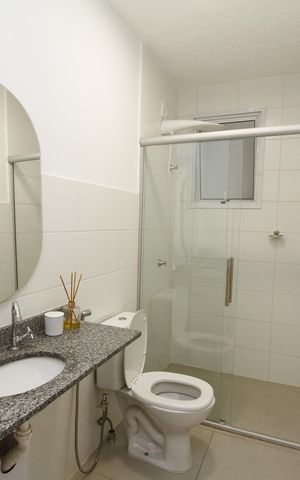 Apartamento para alugar com 70m², 3 quartos e 2 vagasBanheiro Social