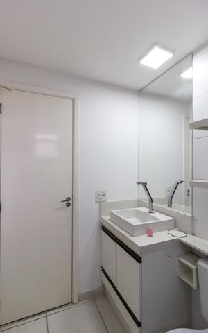 Apartamento para alugar com 72m², 3 quartos e 1 vagaBanheiro do Quarto 2 suíte