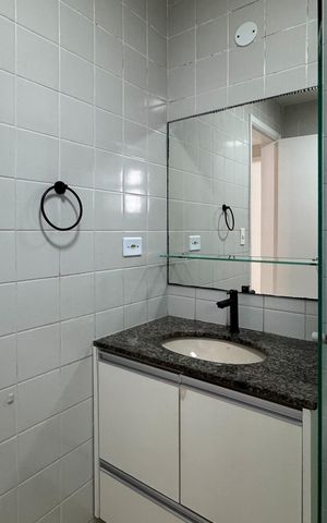 Apartamento à venda com 65m², 2 quartos e 1 vaga Apartamento à venda com 65m², 2 quartos e 1 vagaBanheiro Social