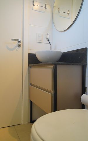 Apartamento para alugar com 25m², 1 quarto e sem vagaBanheiro