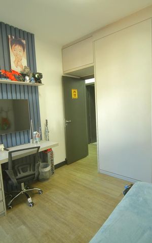 Apartamento à venda com 113m², 4 quartos e 2 vagasQuarto 2 