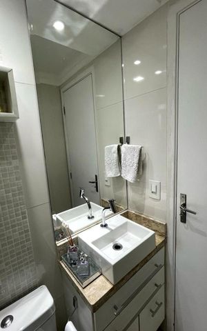 Apartamento à venda com 50m², 2 quartos e 1 vaga Apartamento à venda com 50m², 2 quartos e 1 vagaBanheiro