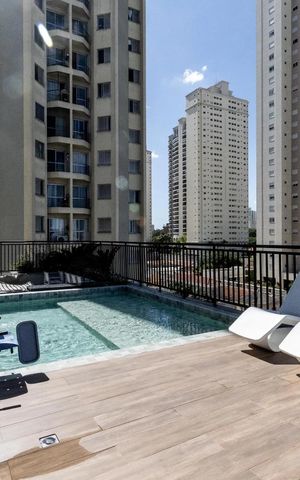Studio para alugar com 35m², 1 quarto e sem vaga Studio para alugar com 35m², 1 quarto e sem vagaÁrea comum - Piscina