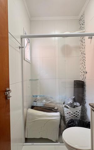 Casa para alugar com 92m², 2 quartos e 2 vagasBanheiro da Suíte 2