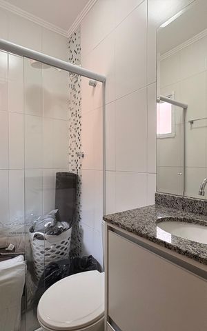 Casa para alugar com 92m², 2 quartos e 2 vagasBanheiro da Suíte 2