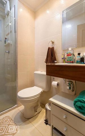 Apartamento à venda com 61m², 2 quartos e 1 vaga Apartamento à venda com 61m², 2 quartos e 1 vagaBanheiro
