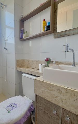 Apartamento à venda com 45m², 2 quartos e 1 vagaBanheiro