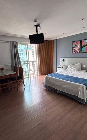 Studio para alugar com 35m², 1 quarto e sem vaga Studio para alugar com 35m², 1 quarto e sem vagaSala e quarto