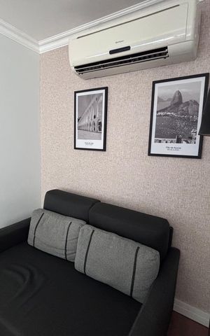 Studio para alugar com 35m², 1 quarto e sem vaga Studio para alugar com 35m², 1 quarto e sem vagaSala e quarto