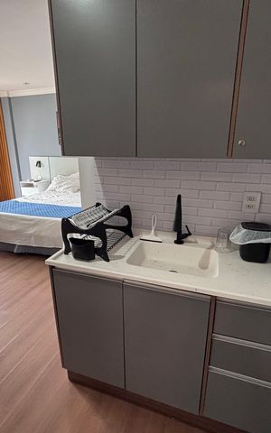 Studio para alugar com 35m², 1 quarto e sem vaga Studio para alugar com 35m², 1 quarto e sem vagaCozinha