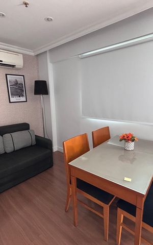 Studio para alugar com 35m², 1 quarto e sem vaga Studio para alugar com 35m², 1 quarto e sem vagaSala e quarto