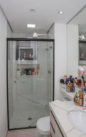 Apartamento à venda com 132m², 3 quartos e 4 vagasBanheiro Social