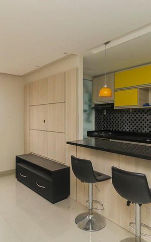 Apartamento à venda com 36m², 1 quarto e 1 vaga Apartamento à venda com 36m², 1 quarto e 1 vagaSala