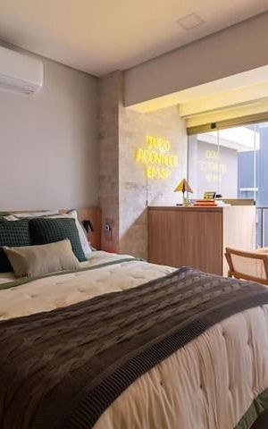 Apartamento para alugar com 30m², 1 quarto e sem vaga Apartamento para alugar com 30m², 1 quarto e sem vagaSala/Quarto