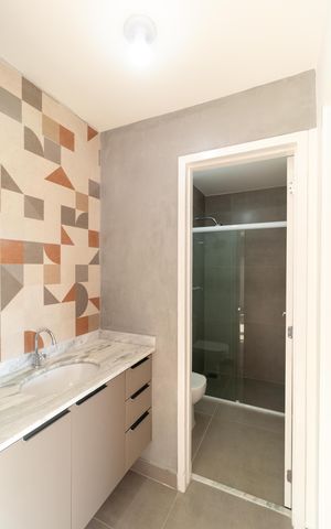 Apartamento para alugar com 33m², 1 quarto e 1 vaga Apartamento para alugar com 33m², 1 quarto e 1 vagaBanheiro