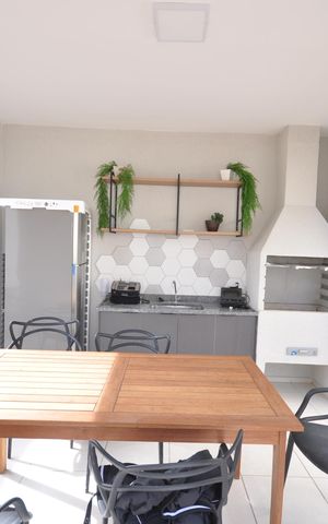 Apartamento à venda com 37m², 2 quartos e sem vagaÁrea comum - Churrasqueira