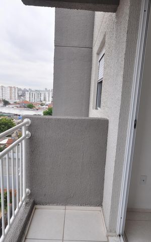 Apartamento à venda com 37m², 2 quartos e sem vagaSacada da Sala
