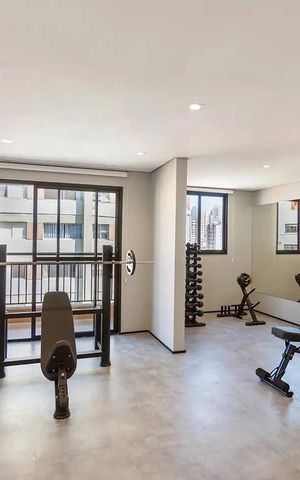 Apartamento para alugar com 32m², 1 quarto e sem vagaÁrea comum - Academia