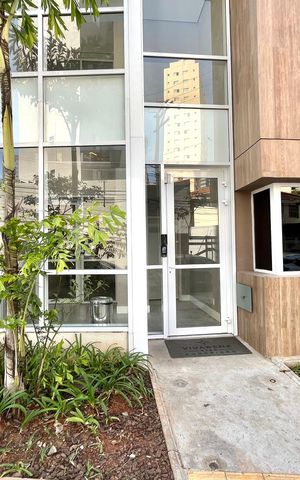 Studio para alugar com 32m², 1 quarto e sem vaga Studio para alugar com 32m², 1 quarto e sem vagaFachada