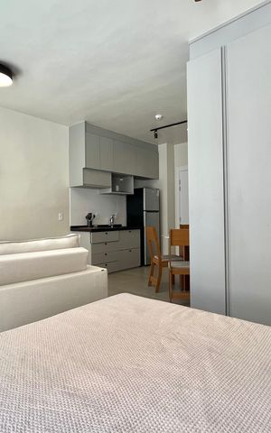 Studio para alugar com 32m², 1 quarto e sem vaga Studio para alugar com 32m², 1 quarto e sem vagaQuarto