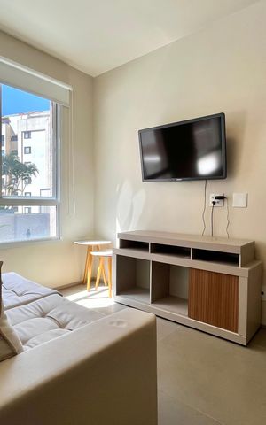 Studio para alugar com 32m², 1 quarto e sem vaga Studio para alugar com 32m², 1 quarto e sem vagaSala