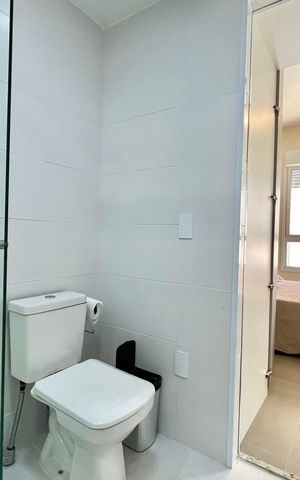 Studio para alugar com 32m², 1 quarto e sem vaga Studio para alugar com 32m², 1 quarto e sem vagaBanheiro
