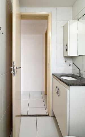 Apartamento para alugar com 45m², 2 quartos e 1 vaga Apartamento para alugar com 45m², 2 quartos e 1 vagaBanheiro Social