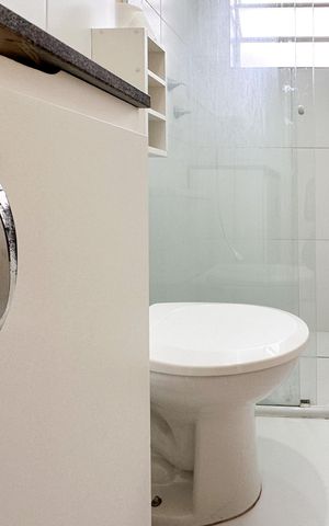 Apartamento para alugar com 45m², 2 quartos e 1 vaga Apartamento para alugar com 45m², 2 quartos e 1 vagaBanheiro Social