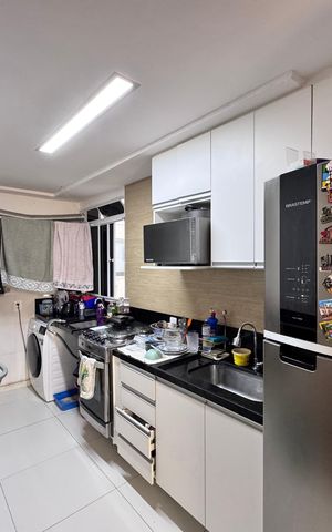 Apartamento à venda com 43m², 2 quartos e 1 vaga Apartamento à venda com 43m², 2 quartos e 1 vagaCozinha e Área de Serviço