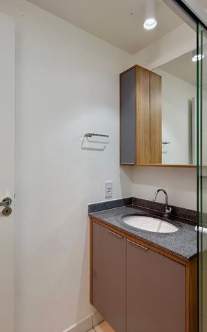 Studio para alugar com 24m², 1 quarto e sem vagaBanheiro 