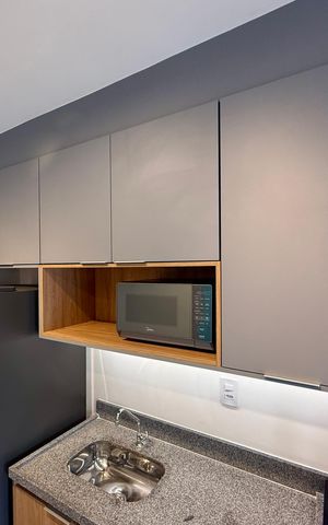 Studio para alugar com 24m², 1 quarto e sem vagaCozinha 