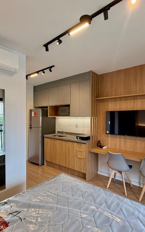 Studio para alugar com 24m², 1 quarto e sem vagaQuarto