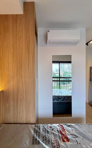 Studio para alugar com 24m², 1 quarto e sem vagaQuarto