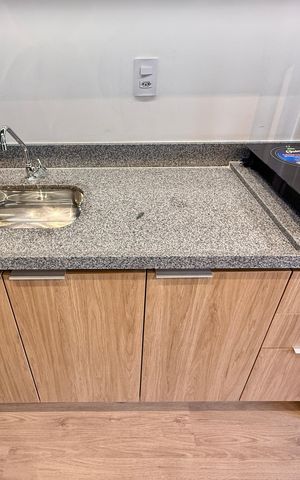 Studio para alugar com 24m², 1 quarto e sem vagaCozinha 