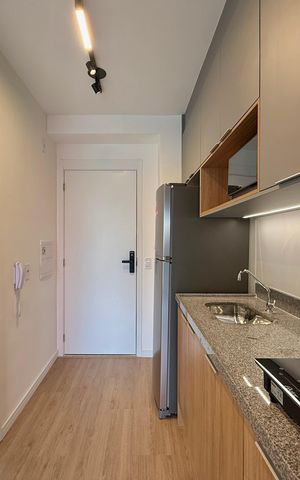 Studio para alugar com 24m², 1 quarto e sem vagaCozinha 
