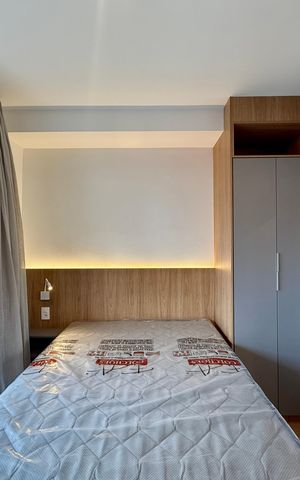 Studio para alugar com 24m², 1 quarto e sem vagaQuarto